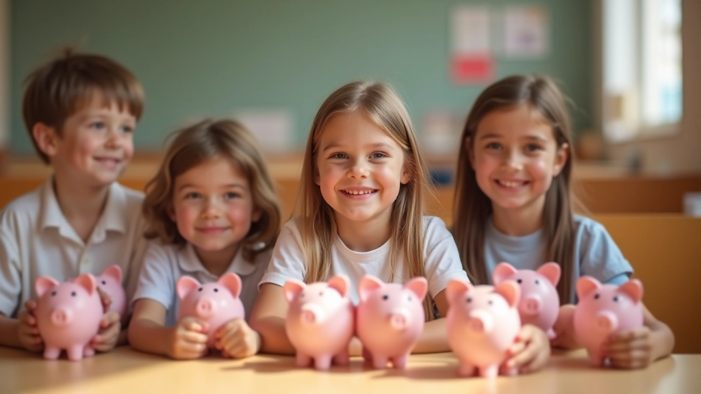 Enfants apprenant la gestion de l'argent de poche