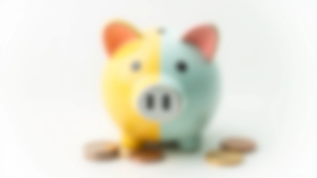 Tirelire colorée avec des pièces de monnaie pour l'épargne visuelle