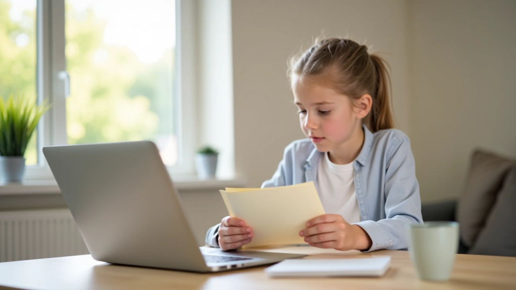 Adolescente tenant un livret d'épargne